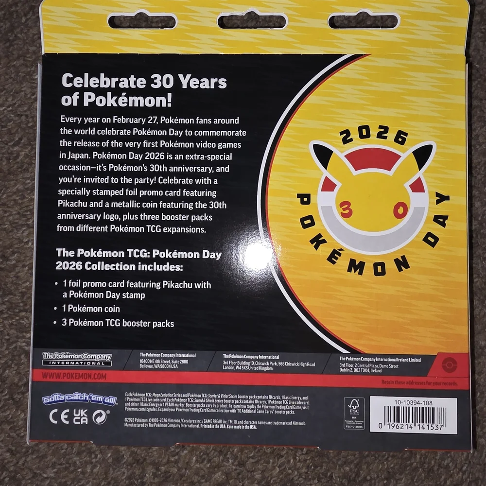 Pokemon Day 2026 LIMITED EDITION 30 Year Anniversary Set - Picture 2 of 8